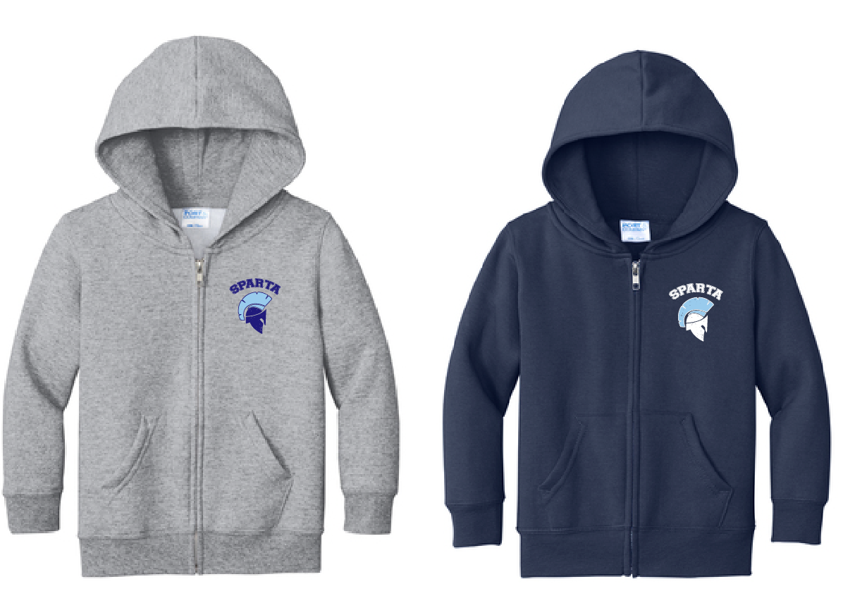Port & Company® Toddler Core Fleece Full-Zip Hooded Sweatshirt