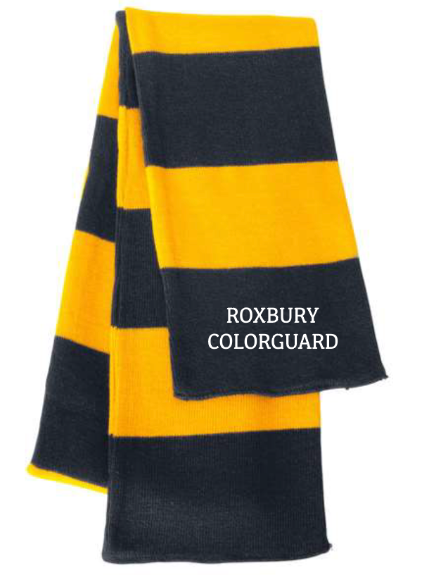Rugby-Striped Knit Scarf