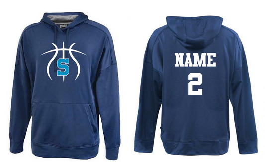 Navy Performance Hoodie- FRONT 1