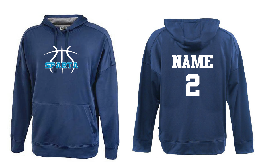 Navy Performance Hoodie- FRONT 2