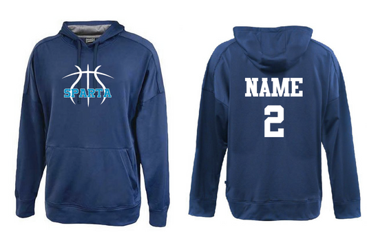 Navy Performance Hoodie- FRONT 2