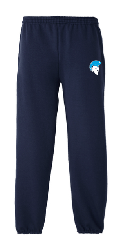 Navy Elastic Bottom Sweatpants