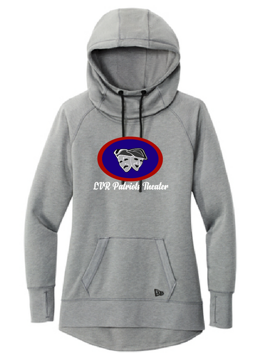 Gray New Era Ladies Tri-Blend Fleece Hoodie