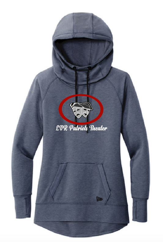 Navy New Era Ladies Tri-Blend Fleece Hoodie