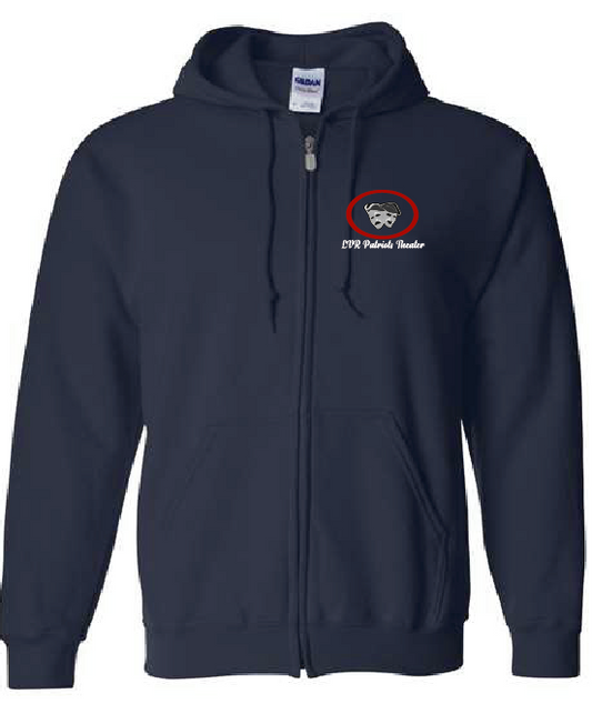Navy Full Zip Sweatshirt