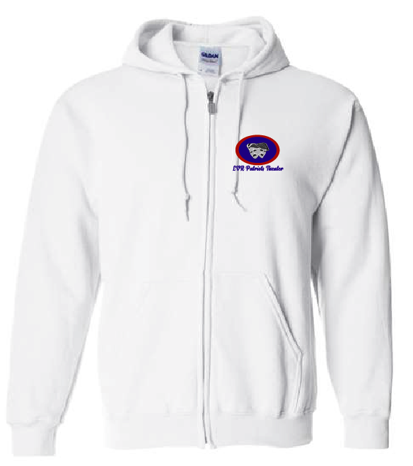 White Full Zip Sweatshirt