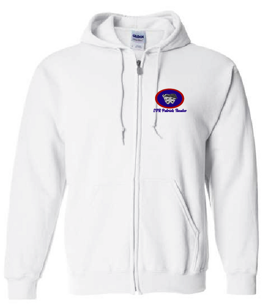 White Full Zip Sweatshirt