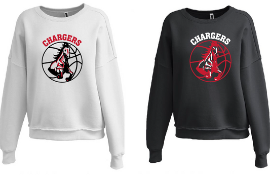 Ladies Raw Edge Crewneck