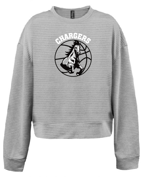 Ladies Crop Crewneck