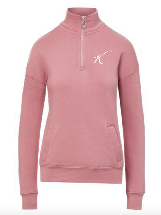 Dusty Pink 1/4 Zip