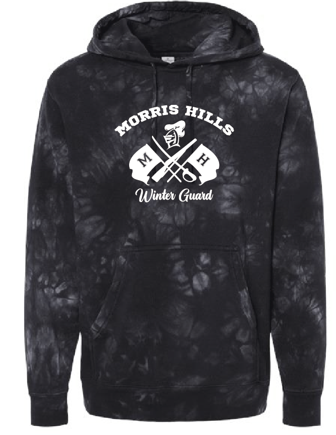 Black Tie Dye Hoodie