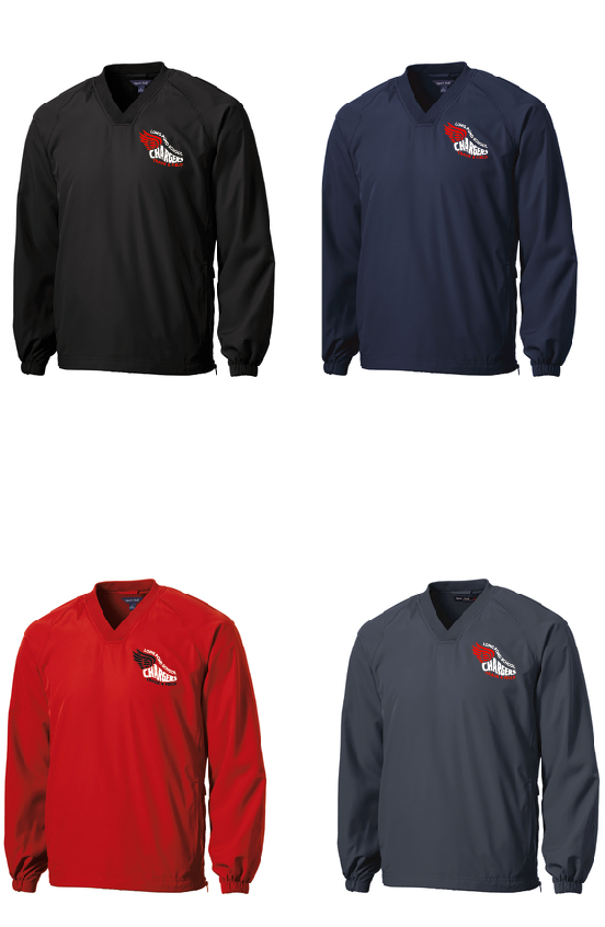Sport-Tek® V-Neck Raglan Wind Shirt