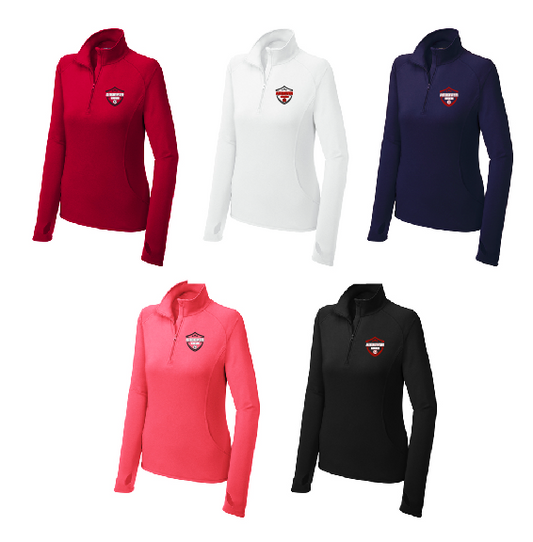 Sport-Tek® Women's Sport-Wick® Stretch 1/4-Zip Pullover