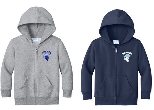 Port & Company® Toddler Core Fleece Full-Zip Hooded Sweatshirt