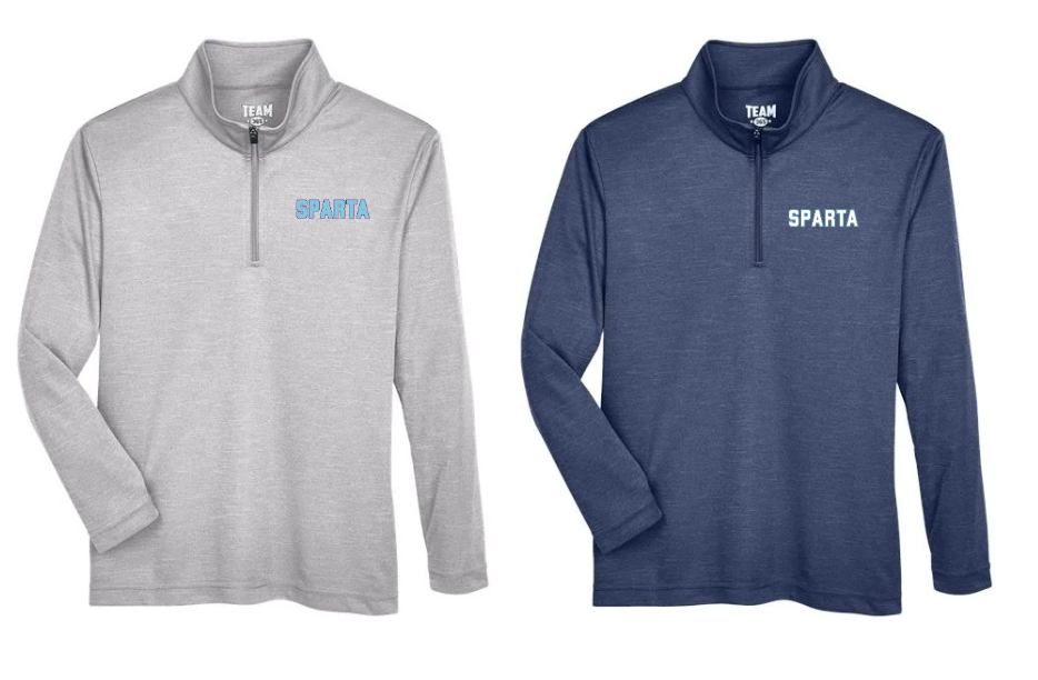 Youth Zone Sonic Heather Performance Quarter-Zip Pullolver