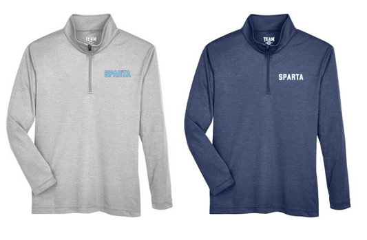 Youth Zone Sonic Heather Performance Quarter-Zip Pullolver