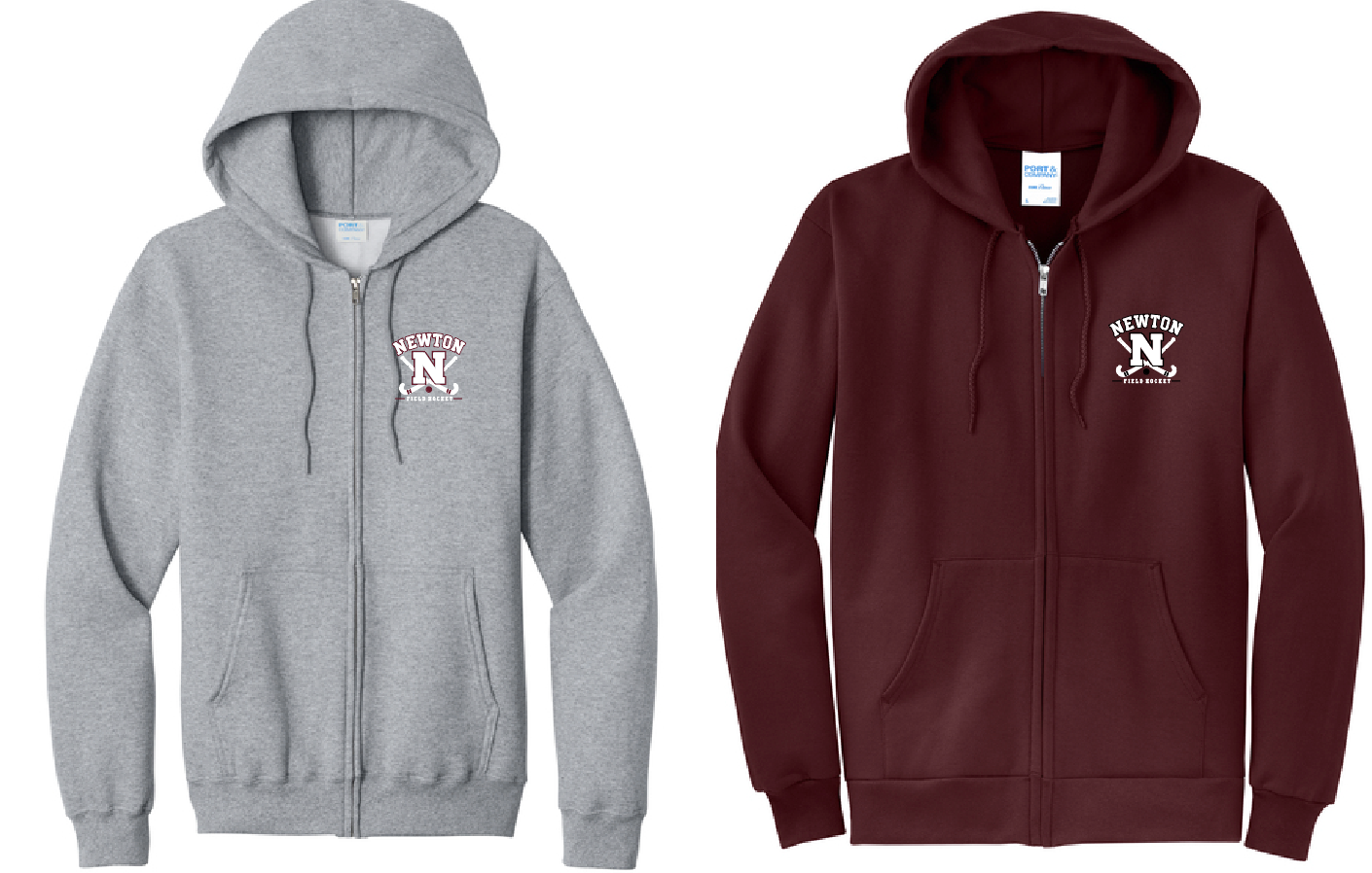 Port & Co® Core Fleece Full-Zip Hooded Sweatshirt