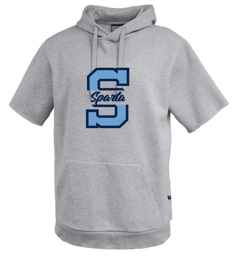 Fleece short sleeve hoodie